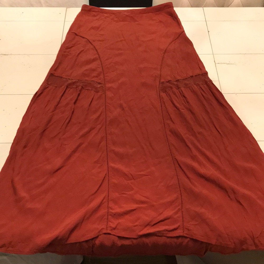 High waisted bohemian skirt